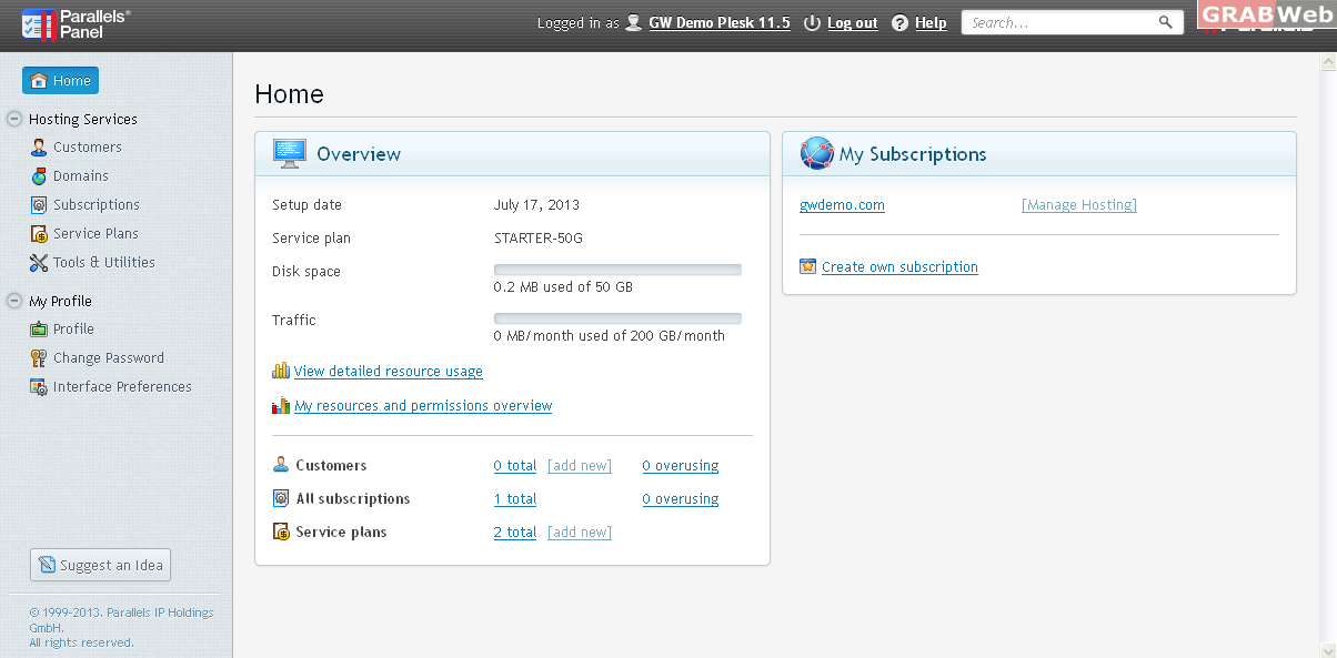 Reseller Panel Overview
