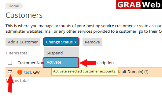 Client activate