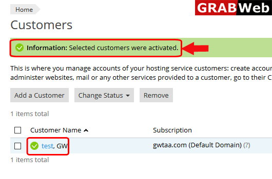 Client activate