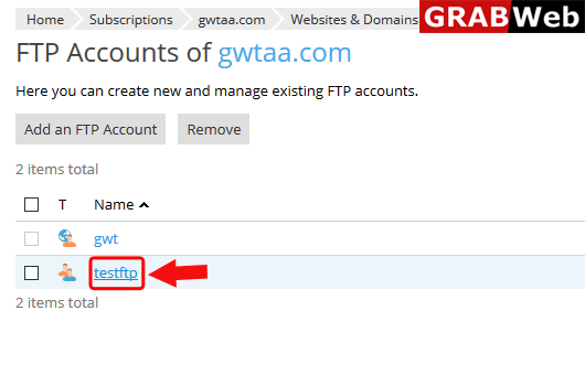 change ftp
