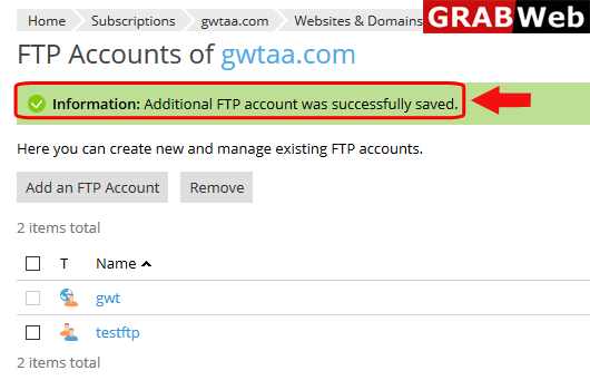 change ftp
