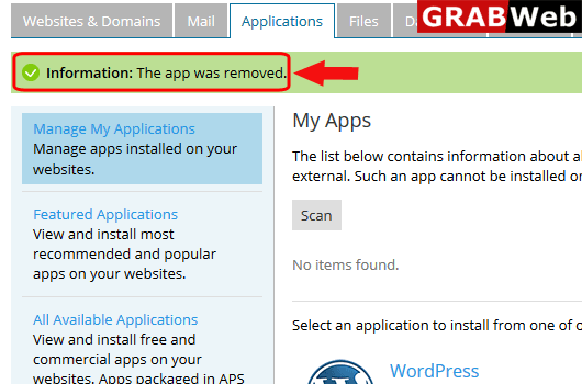 remove wordpress