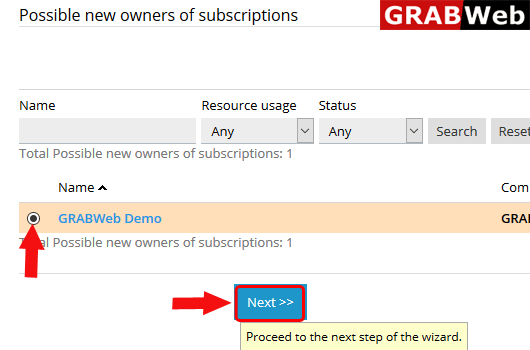 change subscriber