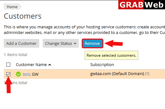 deleet customer
