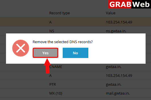remove record