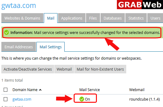 activate mail