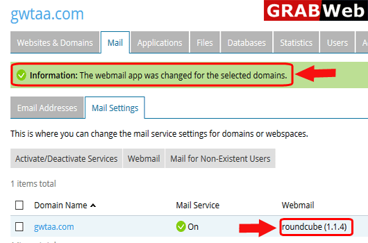 change webmail