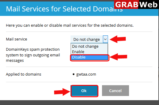 deactivate mail