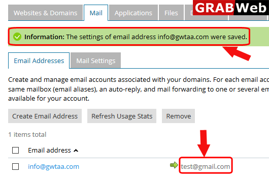 mail forwarding