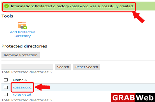 password protected