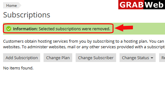 remove subscription