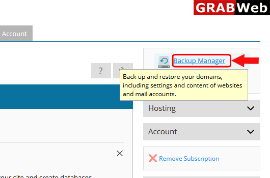 upload backup