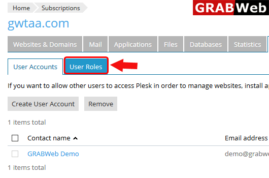 delete user role