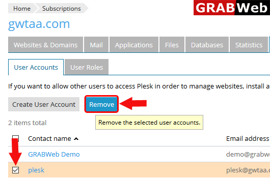 remove user