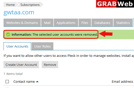 remove user